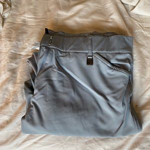 Romfh Sarafina knee patch breeches, 32 Regular. Silver gray.